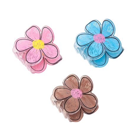 Flower Hair Clutchers | Stylish Claw Clips for Women | Set of 3 – Radhu ...