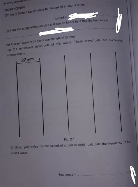 (ii) On Fig. 2.1 , draw dotted lines to represent three different rare ...