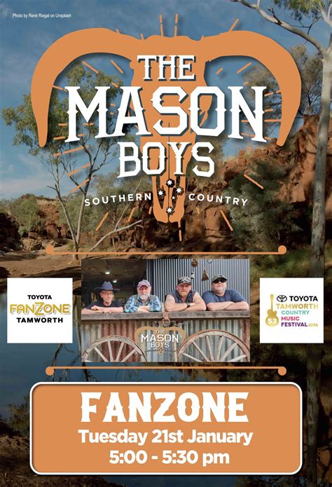 The Mason Boys are back to rock the Fanzone for the 2025 TCMF., Toyota ...