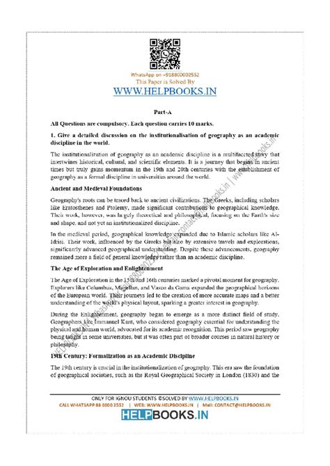 Mgg-001-2024: Institutionalization of Geography as an Academic ...