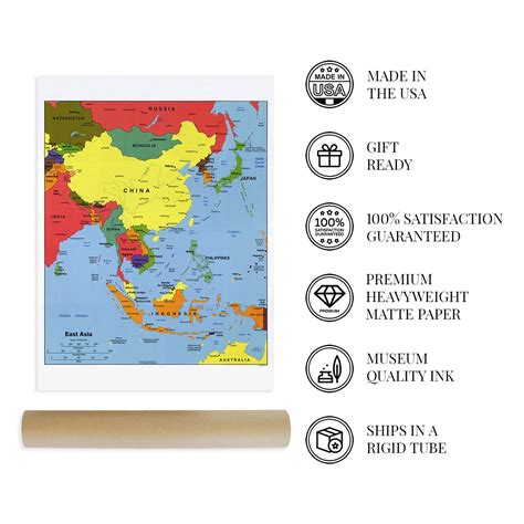 Asia Map Poster 的图像结果