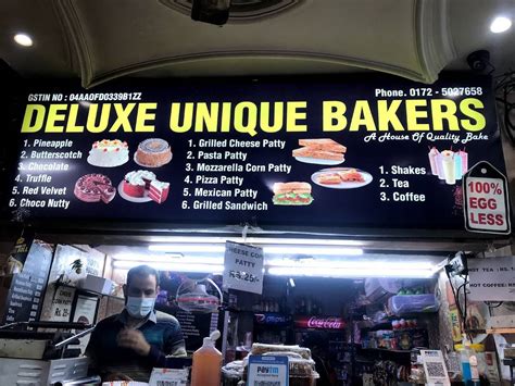 Menu at Unique Bakers, Chandigarh, Booth No 302