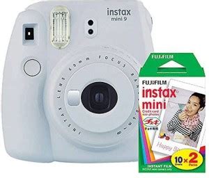 FUJIFILM Instax Mini 9 Smokey White with 20 Shots film Instant Camera ...