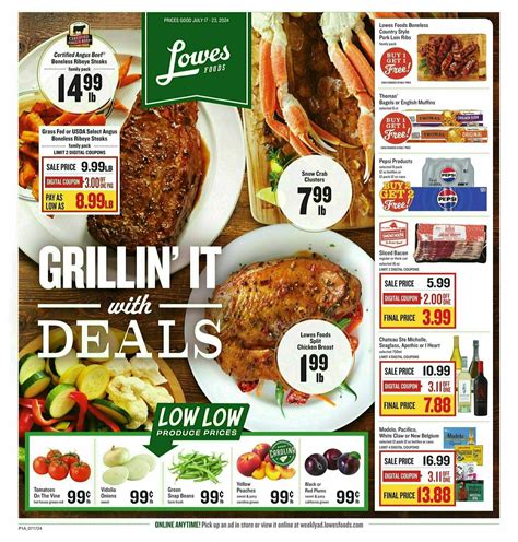 Lowes Foods Weekly Ad from July 17
