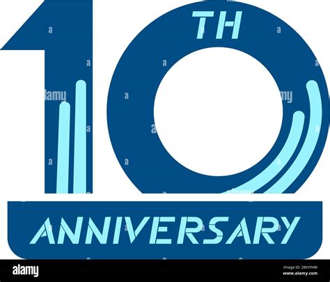 10th anniversary celebration vector Cut Out Stock Images & Pictures - Alamy