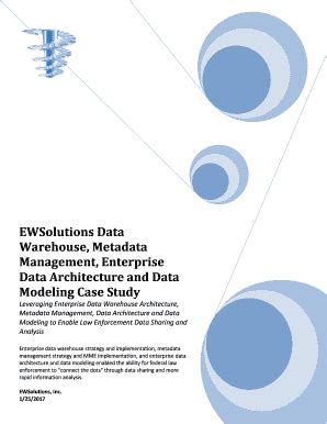 Fillable Online EWSolutions Data Warehouse, Metadata Management ...