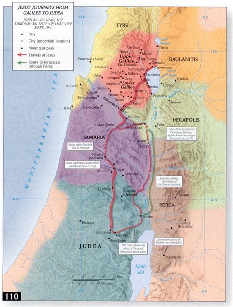 Samaria (landstreek) - Christipedia | Bible mapping, Sea of galilee, Map