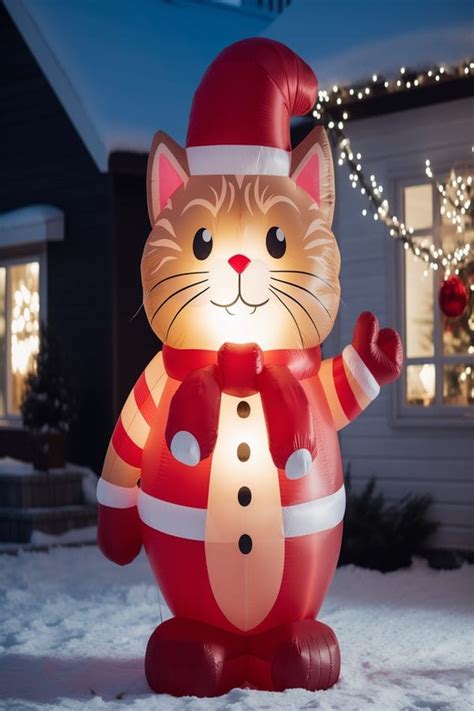 Image result for Christmas Cat Inflatable
