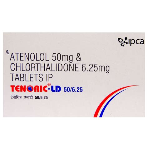 Tenoric LD 50/6.25 mg Tablet 10's Price, Uses, Side Effects ...