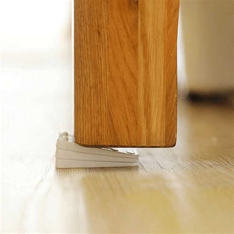 Buy 12 Pcs Plastic Shims White Furniture Wedge Shims Stackable Table ...