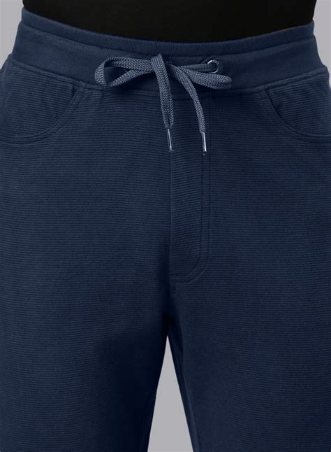 FASO Men’s Cotton Track Pants with Denim Pocket