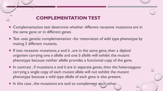 Complementation Test Kit 的图像结果