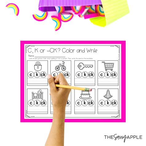 Effectively Teach Spelling Rules for C, K, and Digraph CK - The Sassy Apple