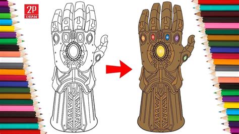 Infinity Gauntlet Tutorial Drawing 的图像结果