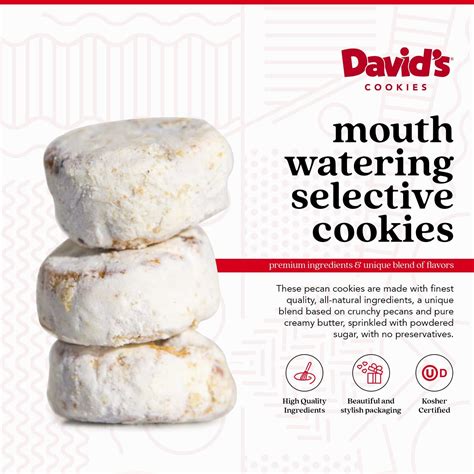 Buy David's Cookies Gourmet Butter Pecan Meltaway with Crunchy Pecans ...