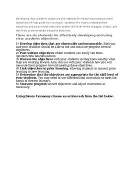 How to Write Lesson Objective in Lesson Planning 的图像结果