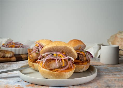 "Pan con Chicharron" | Pork belly Sandwich - Peruvian Recipe
