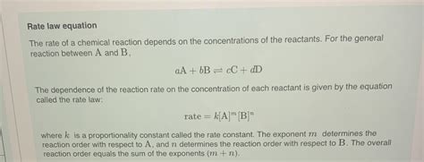 Image result for Reaction Rate Laws