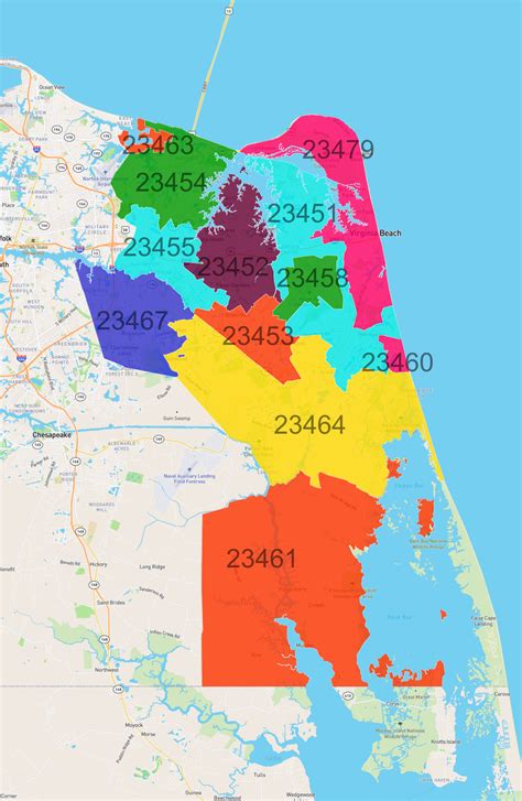 Zip Codes in Virginia Beach