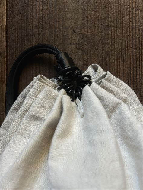 klause knap sack antique linen × black leather | TALE COCOON