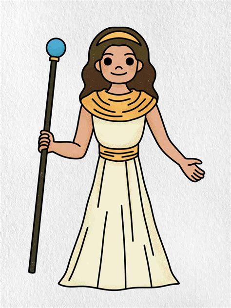 Hera Greek Goddess Drawing