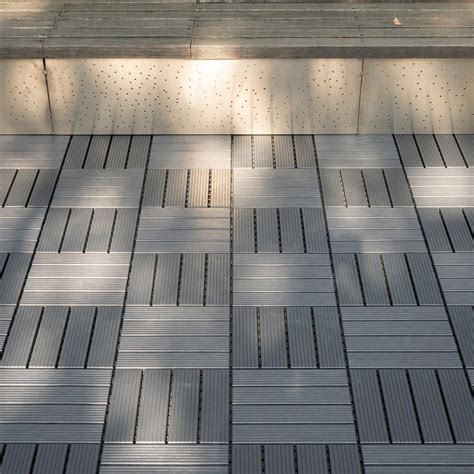 Plastic Interlocking Deck Tiles, 44 Pack 12"X12" Outdoor Floor Tiles ...