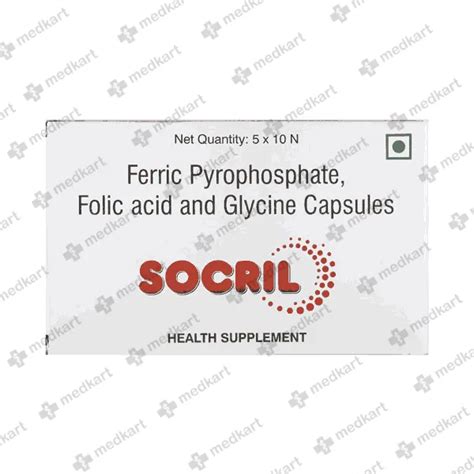 SOCRIL CAPSULE 10'S Price, Uses, Side Effects & Substitutes | Medkart