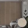 GoDear Design 4-Panel Single Rail 23-in Slat Width 86-in x 96-in ...
