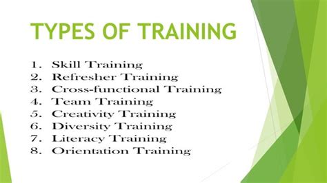 Different Types of Training Methods 的图像结果