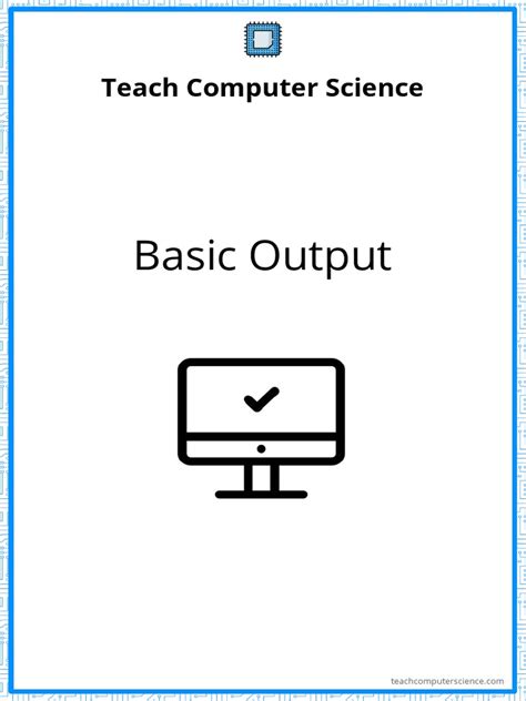 Image result for Basic Output