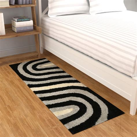 TIB Shaggy Bedside Runner Carpet – Soft Hallway & Bedroom Rug for ...