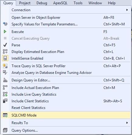 Visual Studio Sqlcmd Variables 的图像结果