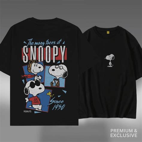 Premium Drop Shoulder T-Shirt (Snoopy) - AAZ