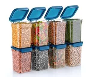 e COMET SQUARE FLIP CONTAINER AIR TIGHT LOCK LID KITCHEN SPACE ...