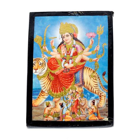 Goddess Shera Wali Mata Is Sitting On The Lion Photo Frame - 7 x 5 Inc ...