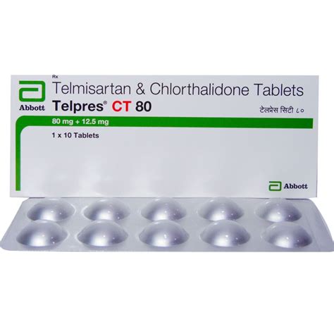 TELPRES CT 80MG TABLET 10'S Price, Uses, Side Effects, Composition ...