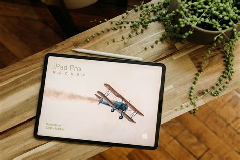 Top View of an iPad Pro Mockup Free Download | Resource Boy