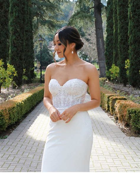 GLAMOROUS STRAPLESS COLUMN WEDDING DRESS WITH SWEETHEART NECKLINE - I Do Bridal & Formal Mobile ...