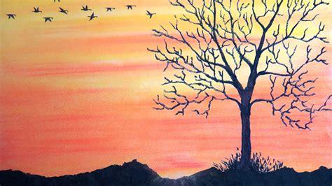 Simple Sunset Drawing at GetDrawings | Free download