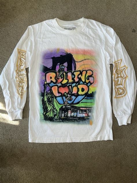 2019 Rolling Loud Festival Merch Long Sleeve T Shirt … - Gem