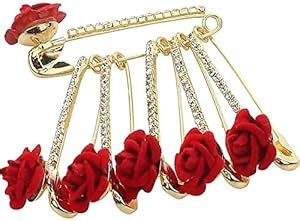 Buy PSM100 Beautiful Design Red Rose with Crystal Stone Sari Dupatta ...