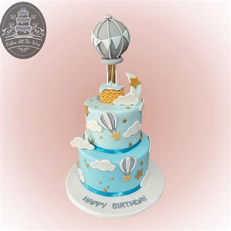 2-Tier Air Balloon Theme Cake – Cakes All The Way