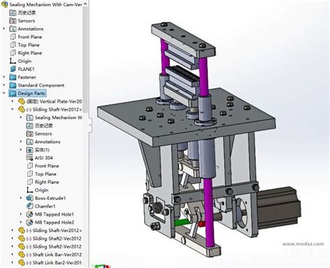 凸轮包装热封机构 - 3D模型下载网_机械设计行业3D模型下载 - 三维模型下载网—精品3D模型下载网