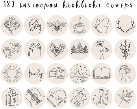 36 Brown Instagram Highlight Covers Aesthetic IG Highlights Instagram ...