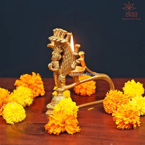 5.5" Incense Burner for Ten Sticks on the Serpent's Hood in Brass ...