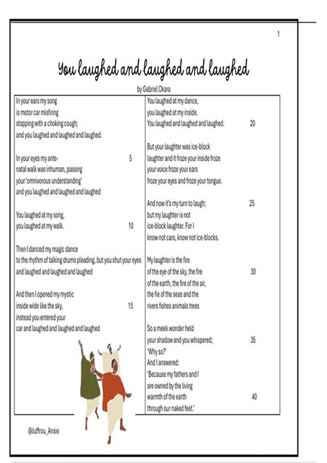 Structure Of You Laughed And Laughed