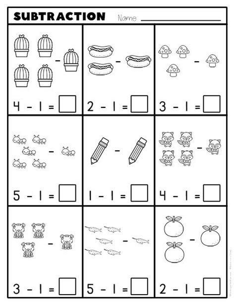 Math Subtraction Worksheets 的图像结果