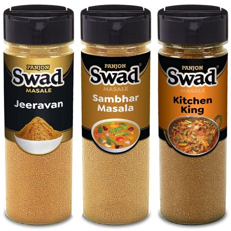 Buy Panjon Swad Jeeravan Poha Masala, Sambhar Masala & Kitchen King | 0 ...