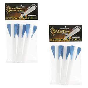 Stomp Rocket Junior Stomp Rocket Glow in The Dark Refill - 2 Pack ...