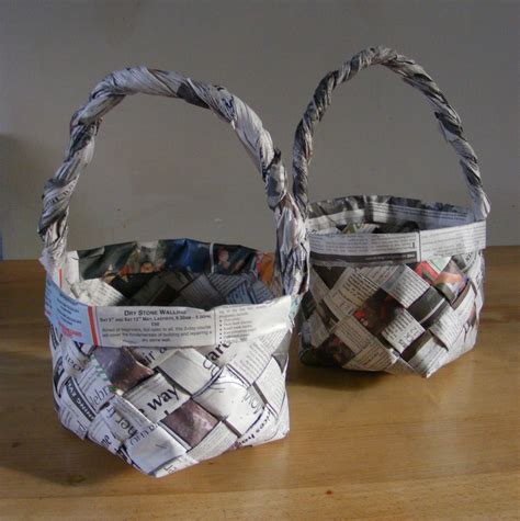 Image result for Basket Using Newspaper
